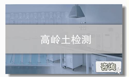 高岭土检测